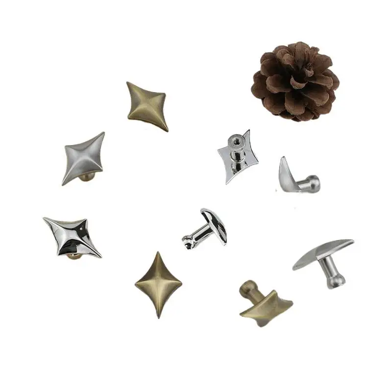 Vierpunkt-Stern-Schrankknöpfe, Premium-Qualität, Zinklegierung, minimalistische Griffe für Küchenschrank, Schublade, Kleiderschrank, Möbelrenovierung – Detail 5