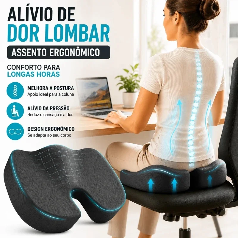 Stocking Stuffers Christmas Gift Memory Foam U‑Shaped Coccyx Seat Cushion Pillow for Chair Car Office Relieve Tailbone Pain Pad