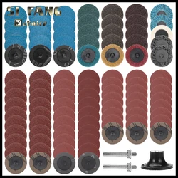 101 Pcs Sanding Discs Set 2 Inch Quick Change Disc with 1/4 inch Tray Holder for Die Grinder Surface Prep Strip Grind