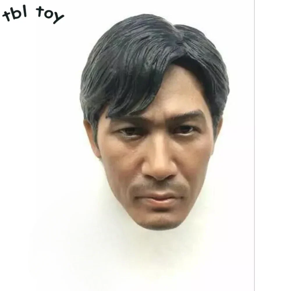 Tony Leung Head Sculpt 1/6 Scale Infernal Affairs Chan Wing Yan Head Carving Fit for 12in Action Figure Phicen Tbleague Toy