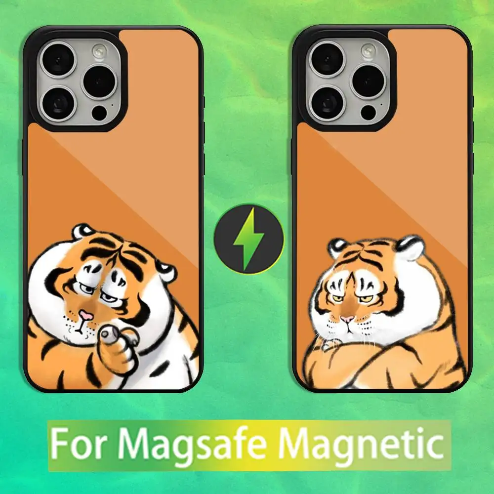 

Funny Cute Tiger Phone Case For iPhone 16,15,14,13,12,11,Pro,Max,Plus,Mini,Magsafe,Magnetic Wireless Charging Case