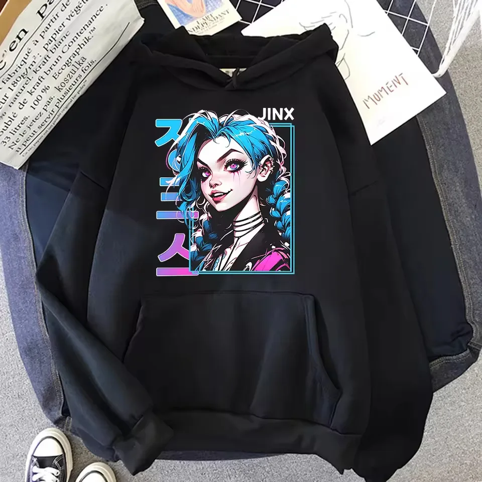 Classic Jinx Arcane Hoodie Retro Anime Japanese Style Hoodie Unisex S-5XL