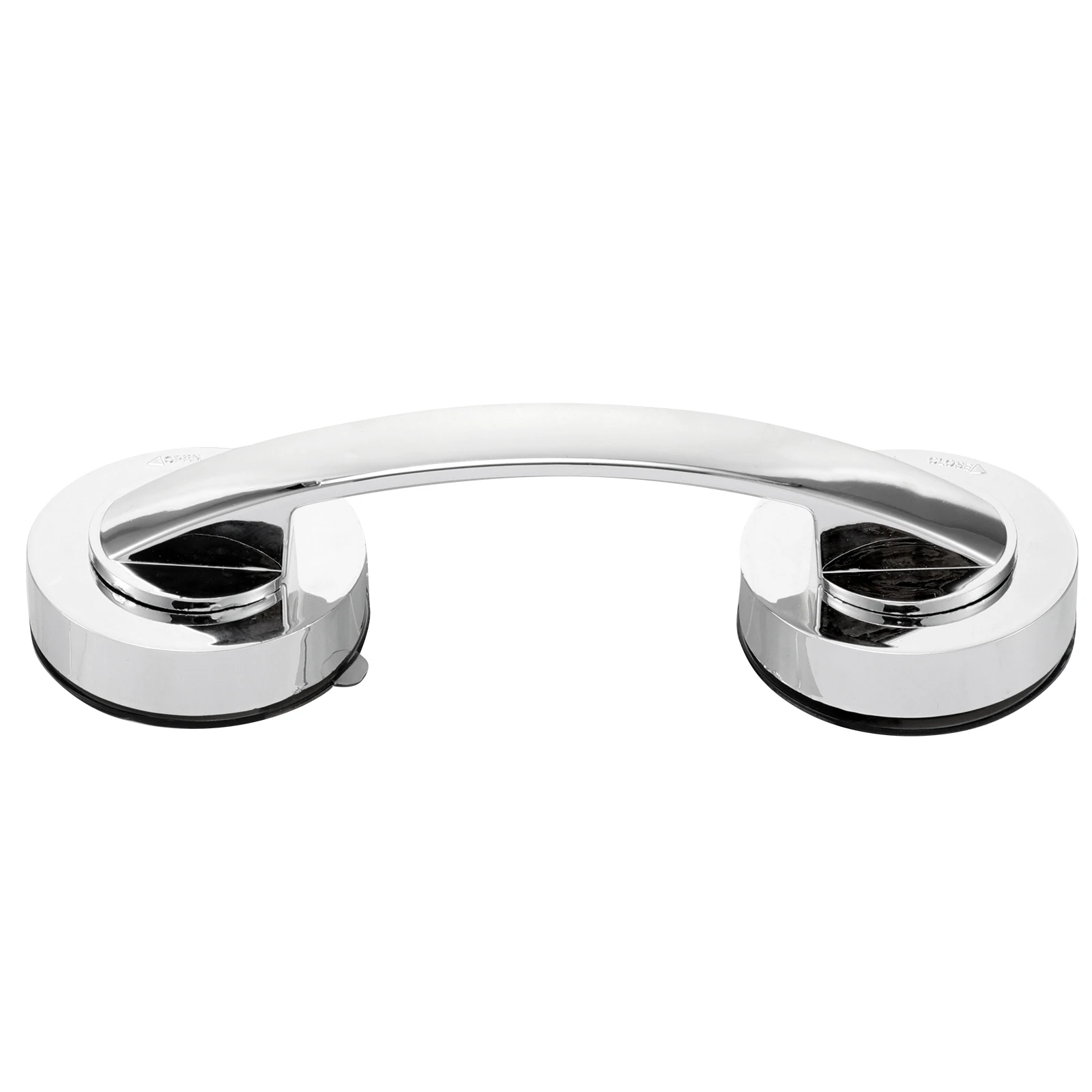 

Adhesive Cabinet Pulls Stick on Glass Drawer Handles Silver Medium Durable Plastic Suction Cup Grip Bar Easy Install No