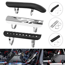 For Harley Honda Yamaha Custom Universal Motorcycle Exhaust Pipe Heat Shield Cover Muffler Protector Guard Motocross Accessories
