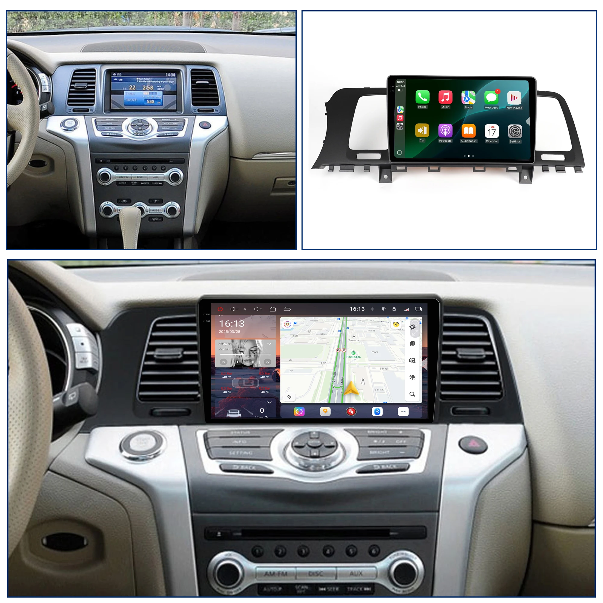 Redpower Crystal Sound 850 Pro Max  Android Car Radio Player Screen for Nissan Murano 2008-2014 CarPlay Bluetooth Hi-Fi