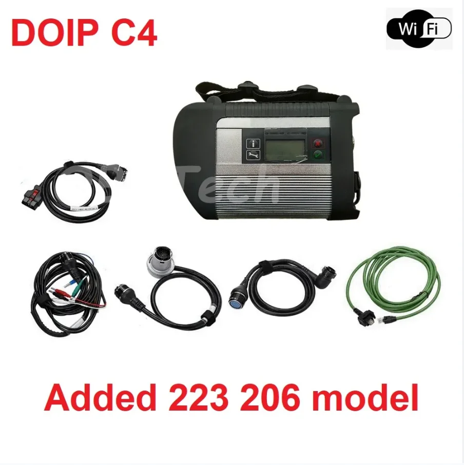 New MB Star C4 PLUS DOIP Diagnosis Tool with WiFi DOIP function 09/2023 Xentry added 223 206 213 model for Benz Trucks/Cars