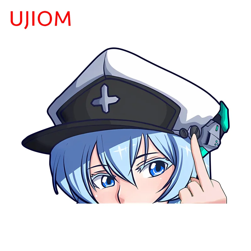 UJIOM Unique Peeker Esdeath Wall Sticker Premium Hot Selling Livingroom Decal Ingenious Adhesive Wallpaper For Home Decoration