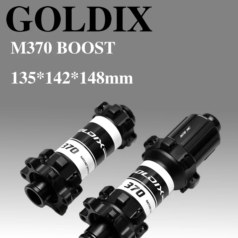

GOLDIX M370 MTB Hub 24H Sealed Bearing 6-Bolt Disc Brake BOOST 36T Ratchet for Shimano SRAM