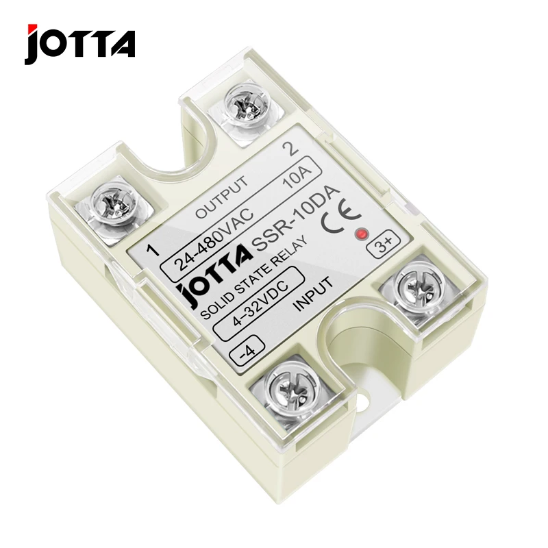 Módulo de relé de estado sólido SSR 10DA 25DA 40DA Control DE CC CA monofásico con cubierta de plástico para Control de temperatura PID