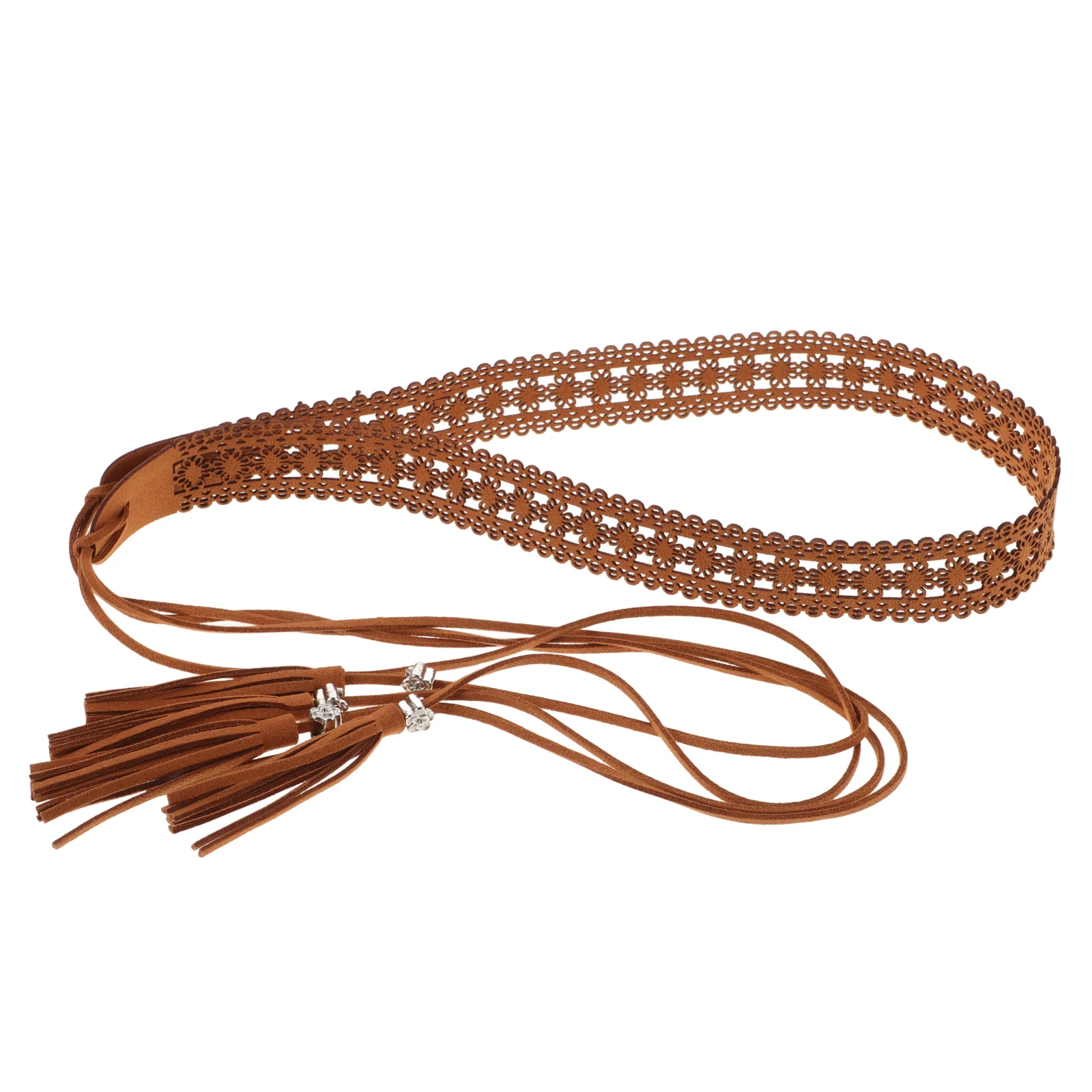

Bohemian Waist Women Light Brown Tassel Bohemian Waist Belt Macrame Belts for Dresses Jeans Fashion Accessories