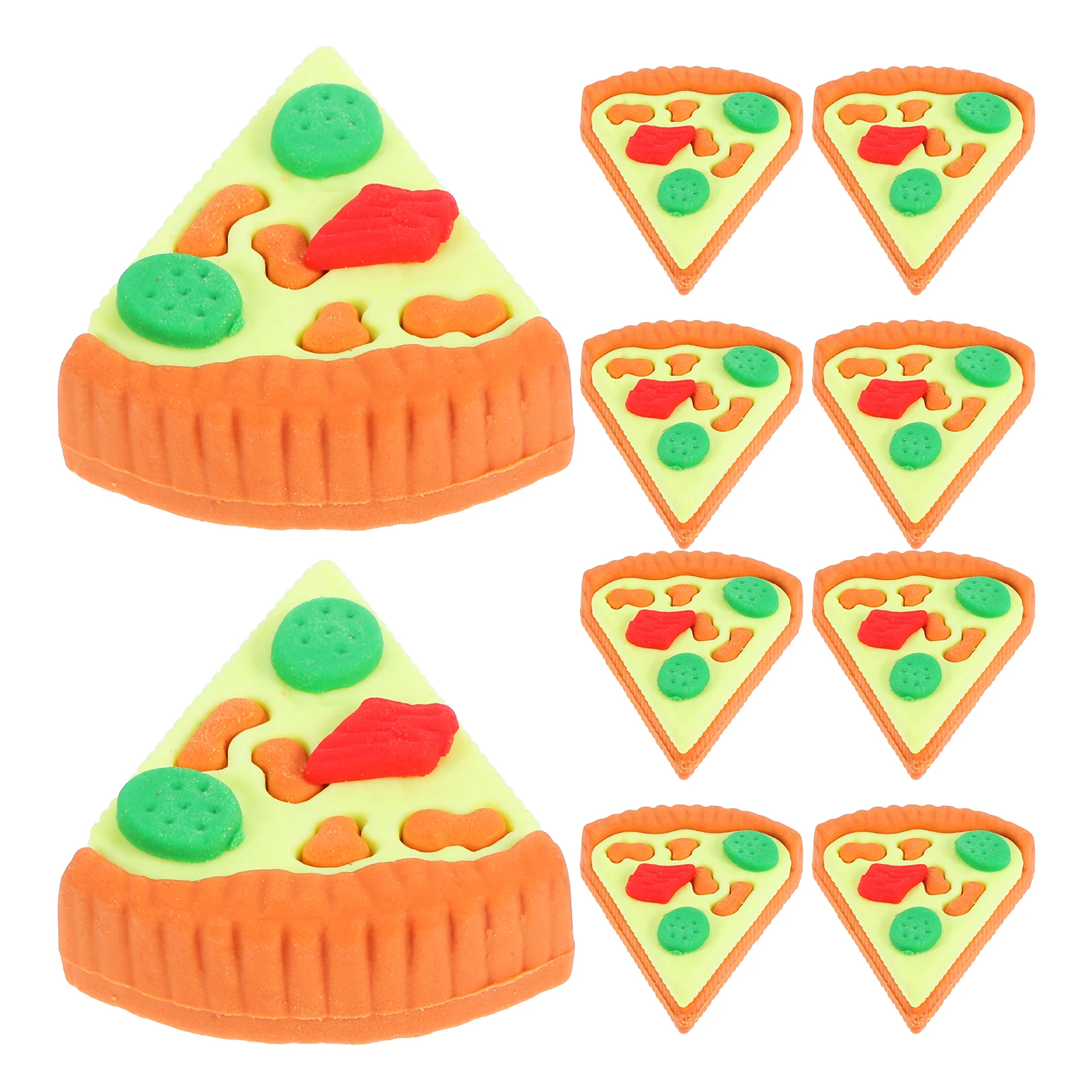 

30 Pcs Triangle Pizza Eraser Cute Mini Erasers Hot Dog Classroom Child School Supplies for s
