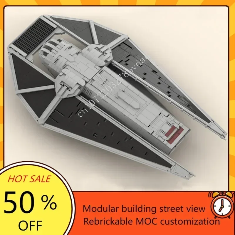 2994CS Tie Reaper Moc Minifig Scale Space War Military MOC SpaceShip Battle Model Custom Puzzle DIY Education Model Toys Gifts