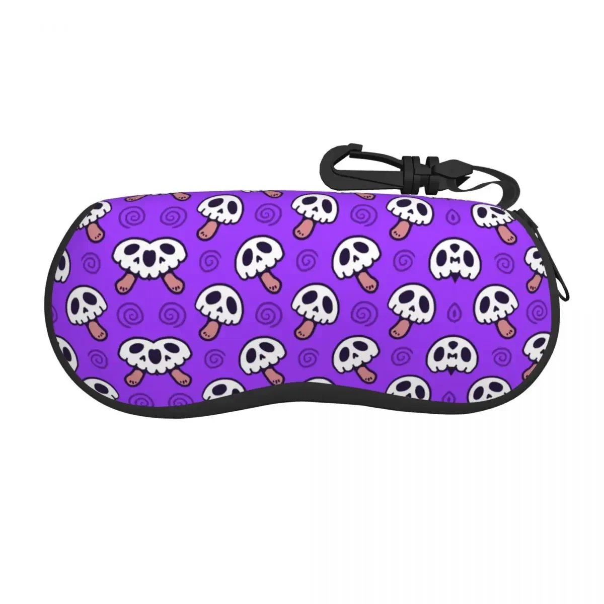 Skull Mushrooms Eyeglass Glasses Case Women Men Soft Psytrance Mushroom Sunglasses Protective Bag