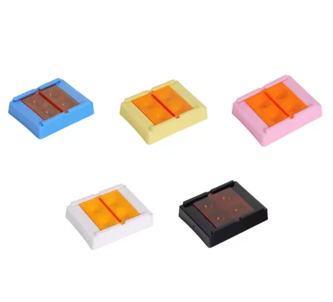 Dental Resin Shade Light Box Mix Composite Hood Case Protector Veneer Storage Box Denture Teeth Patch Shading Organizer Tool