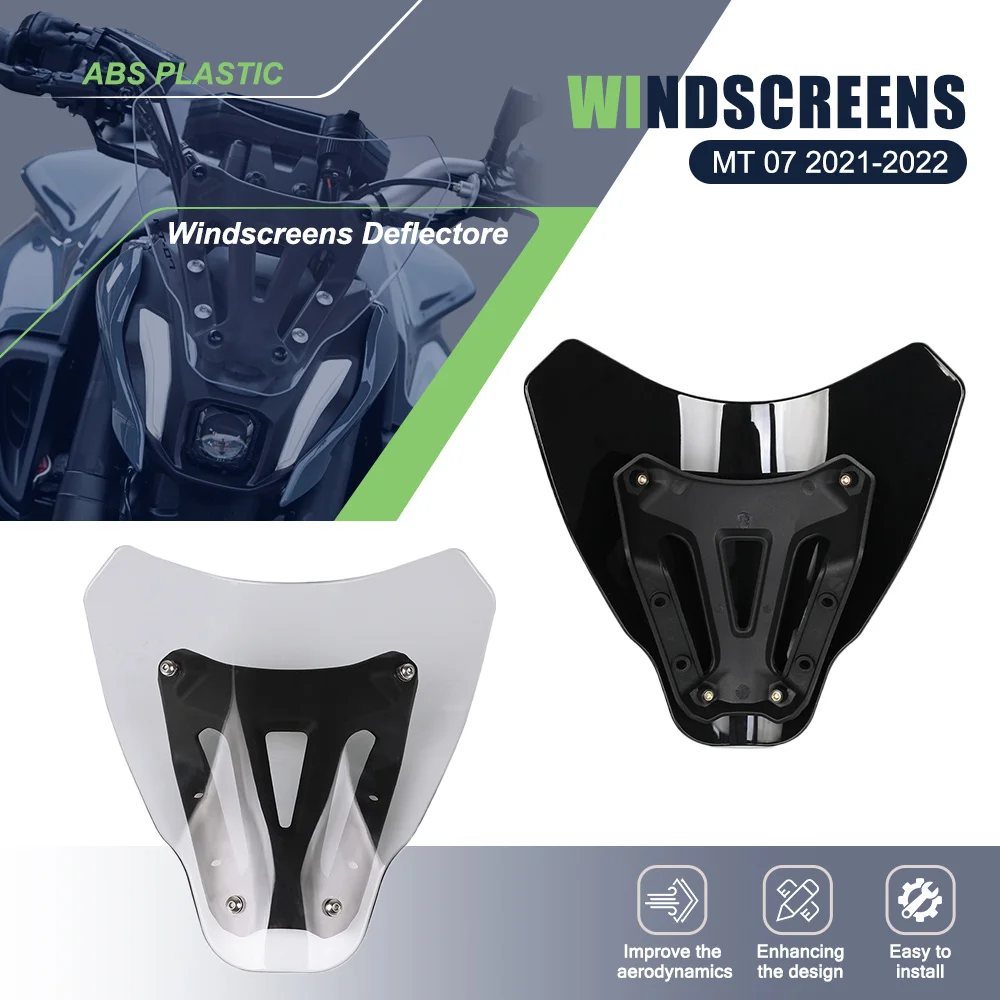 

Motorcycles New Accessories Windshield Air Wind Deflector Windscreen Protector Parts For Yamaha MT-07 MT07 MT 07 mt07 2021 2022