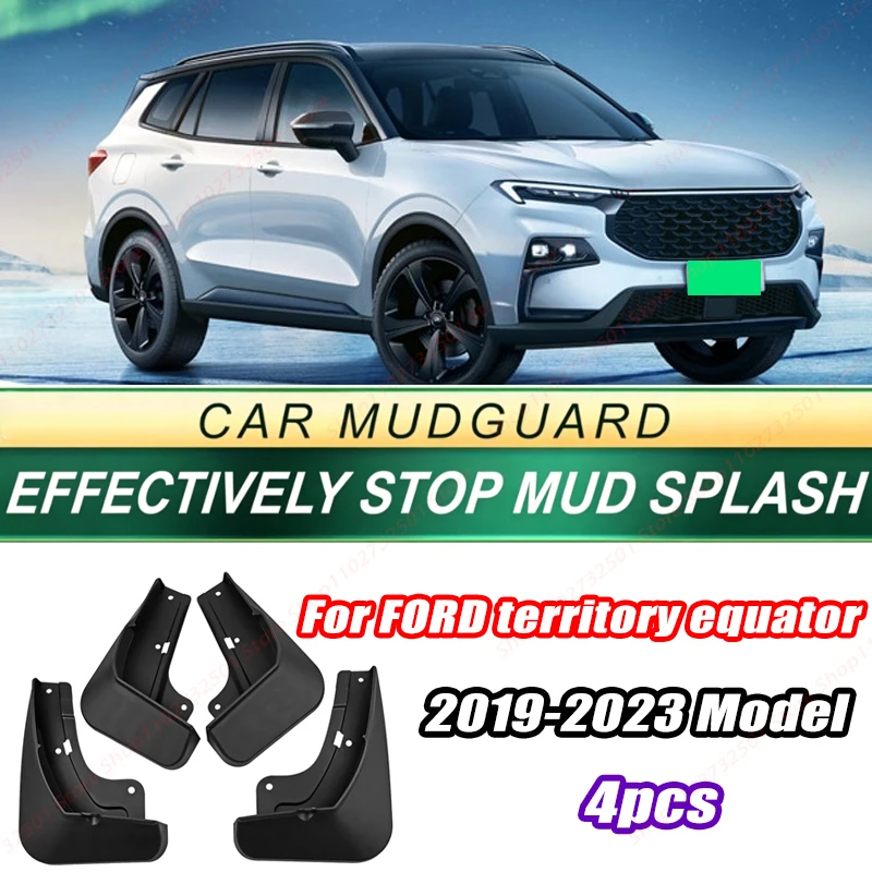 For FORD territory equator 2019-2023 Model 4PCS Front Rear Mud Flaps Splash Guards Fender Mudguards Auto Accessories