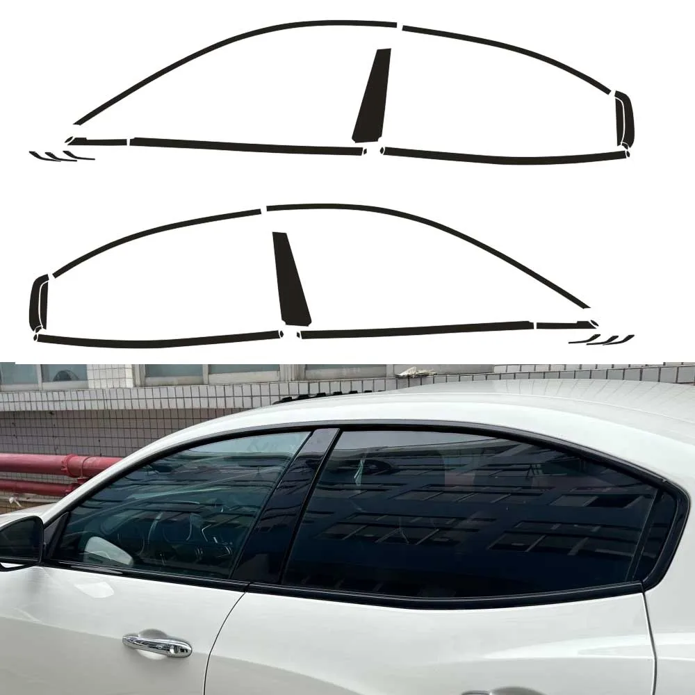 

Chrome Delete Window Trim Sticker For Maserati Ghibli 2014-2023 Glossy/Forged Carbon Fiber Black Exterior Decal