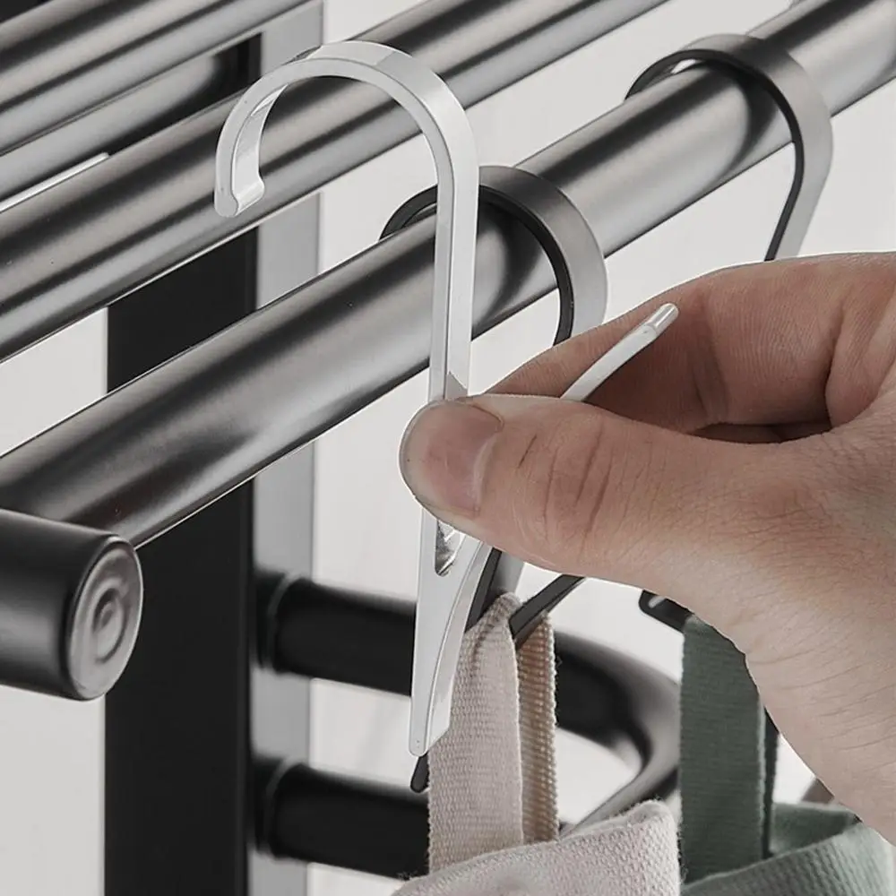 Wide Application Multifunctional Creative Aluminium Alloy Useful Pothooks Radiator Hanger Bathroom Organizer Wall Hook