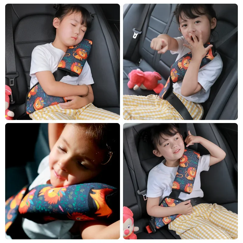 Car Seat Belt Adjustment Holder Seatbelt Padding Cover for Baby Child Kids Anti-Neck Safety Shoulder Positioner Shoulder Pad Kit