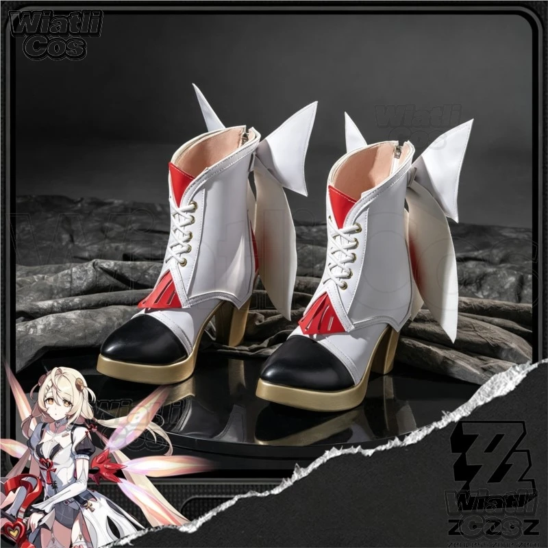 9.5cm Reffaella Cosplay Shoes Zenless Zone Zero Phoenix Cosplay High-heeled Shoes Halloween Party Women Role Play Props