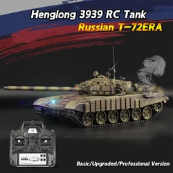 Henglong 3939 Russian T-72ERA RC Tank Model 1/16 Remote Control Tank Toy with LED Lighting Simulation Sound