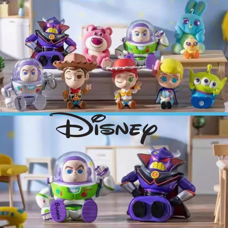 Disney Echt Toy Story Buzz Lightyear Zittende Serie Blind Box Speelgoed Actiefiguren Mystery Box Collection Model Pop Kindercadeau