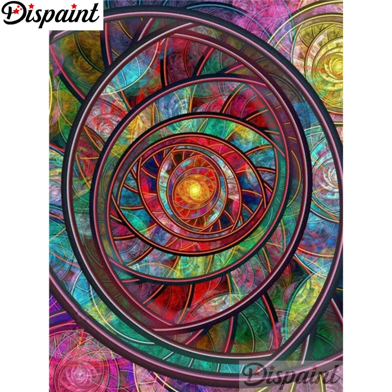 

Dispaint 5D Алмазная вышивка Набор для рукоделия "Цветочная мандала" Diy Алмазная картина Вышивка крестиком Украшение дома Подарок