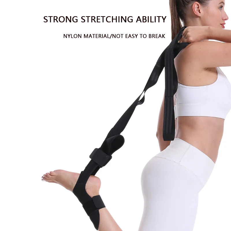 Fascia Stretcher Finally Flexible Again Yoga Strap Belt Trainning And Exercise Stroke Hemiplegia Rehabilitation Leg Stretcher