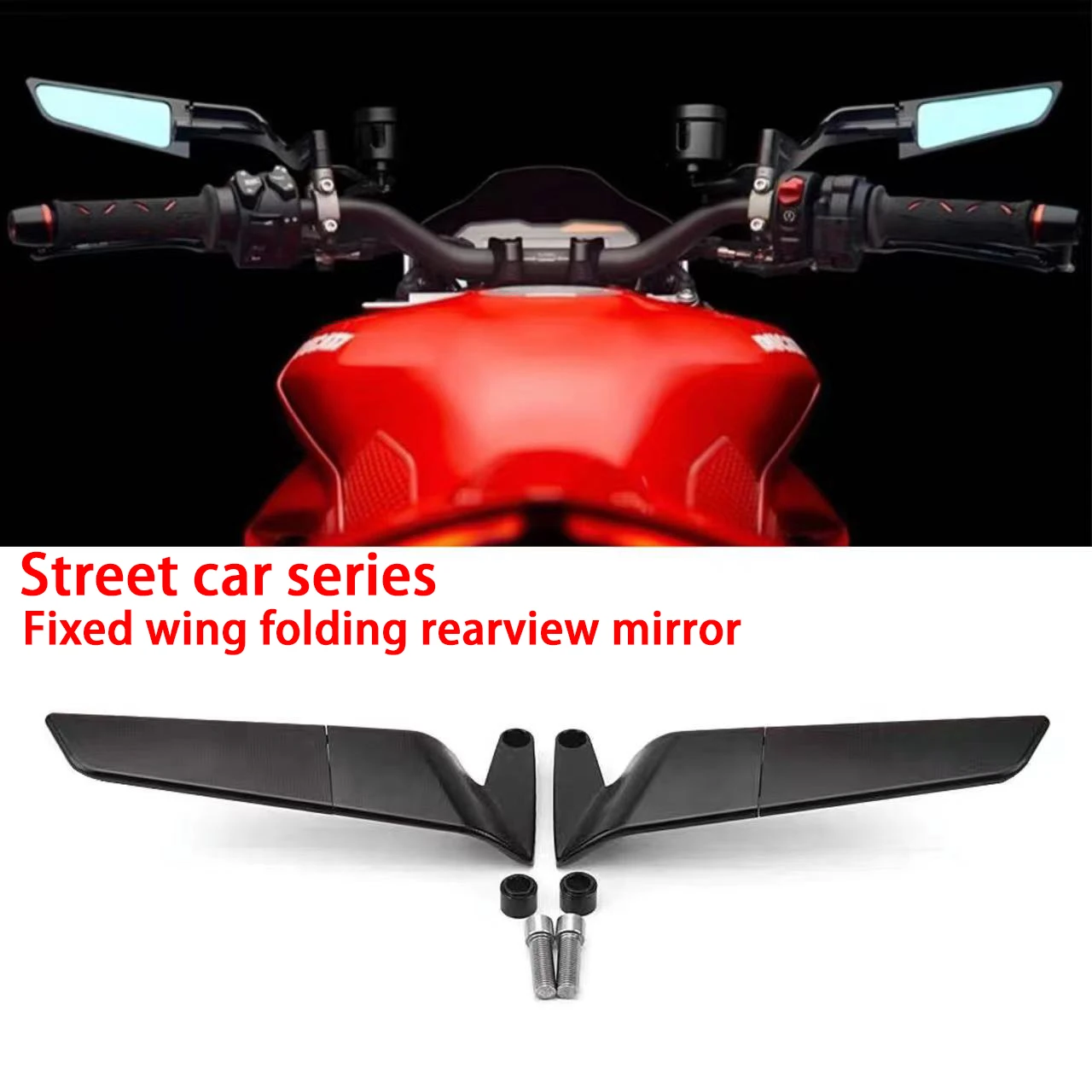 

For YAMAHA MT-07 MT-09 MT-10 MT07 MT09 SP MT10 SP Mirrors Stealth Sports Winglets Mirror Kits Adjustable Mirrors Wing Mirrors