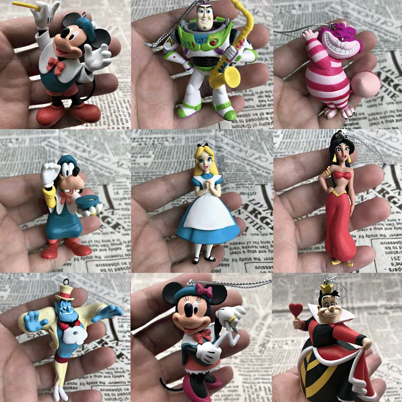 Alicese in Wonderlandse Action Figures Mickeysmouses Redqueens Models Anime Character Peripherals Collection Ornamnets Kids Toys