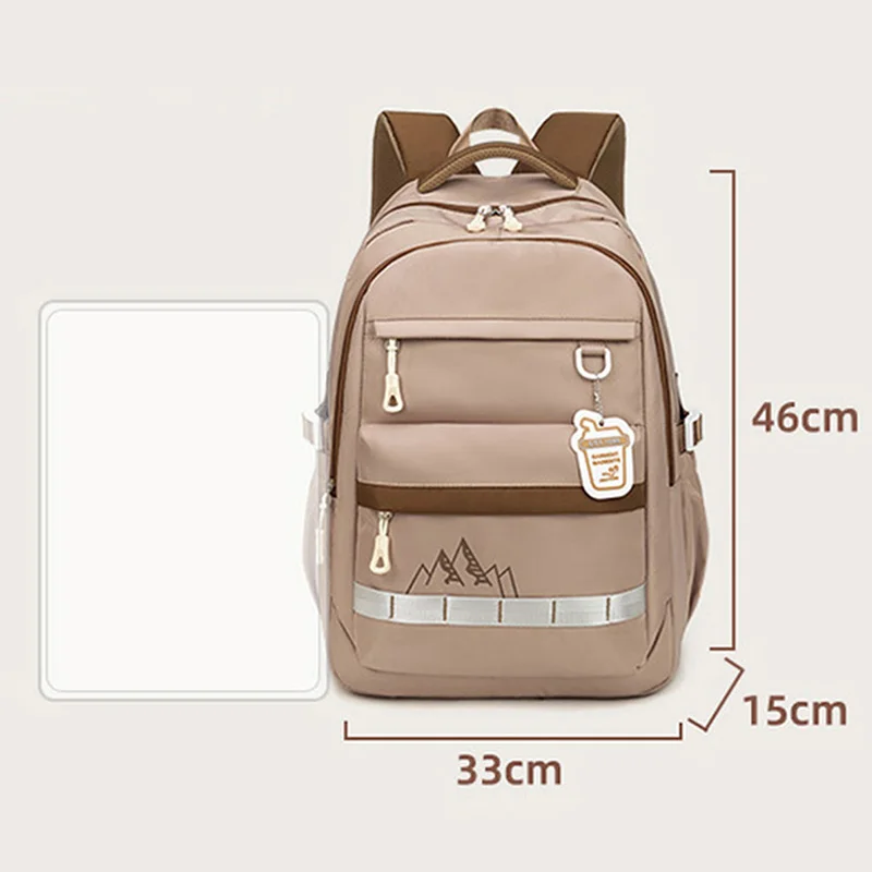 New Large Capacity Backpack for Foreign Trade, Women's Trendy Korean Edition Travel Backpack, Junior and Sen