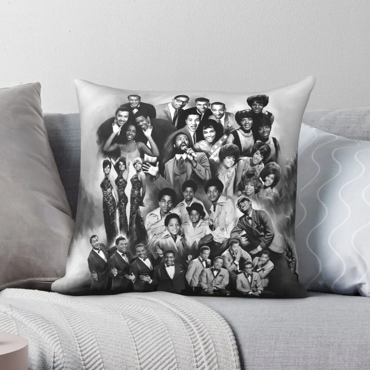 The Best Of Motown 2 Pillowcase Polyester Linen Velvet Printed Zip Decor Pillow Case Home Cushion Cover