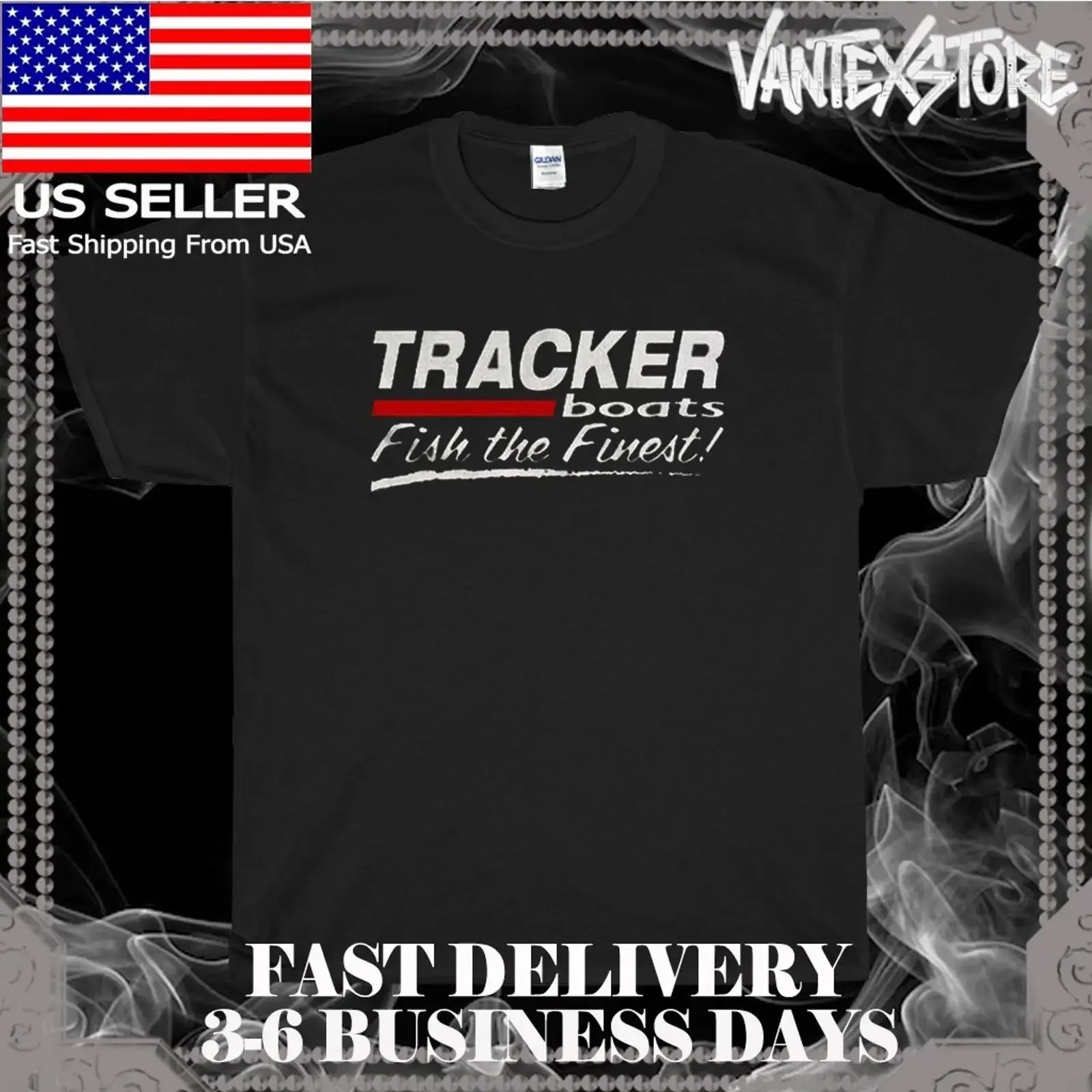 NEW SHIRT TRACKER BOATS LOGO MEN'S T FUNNY AMERICAN USA SIZE S 5XL vintage Washed streetwear Top For Everyday Wear Breathable