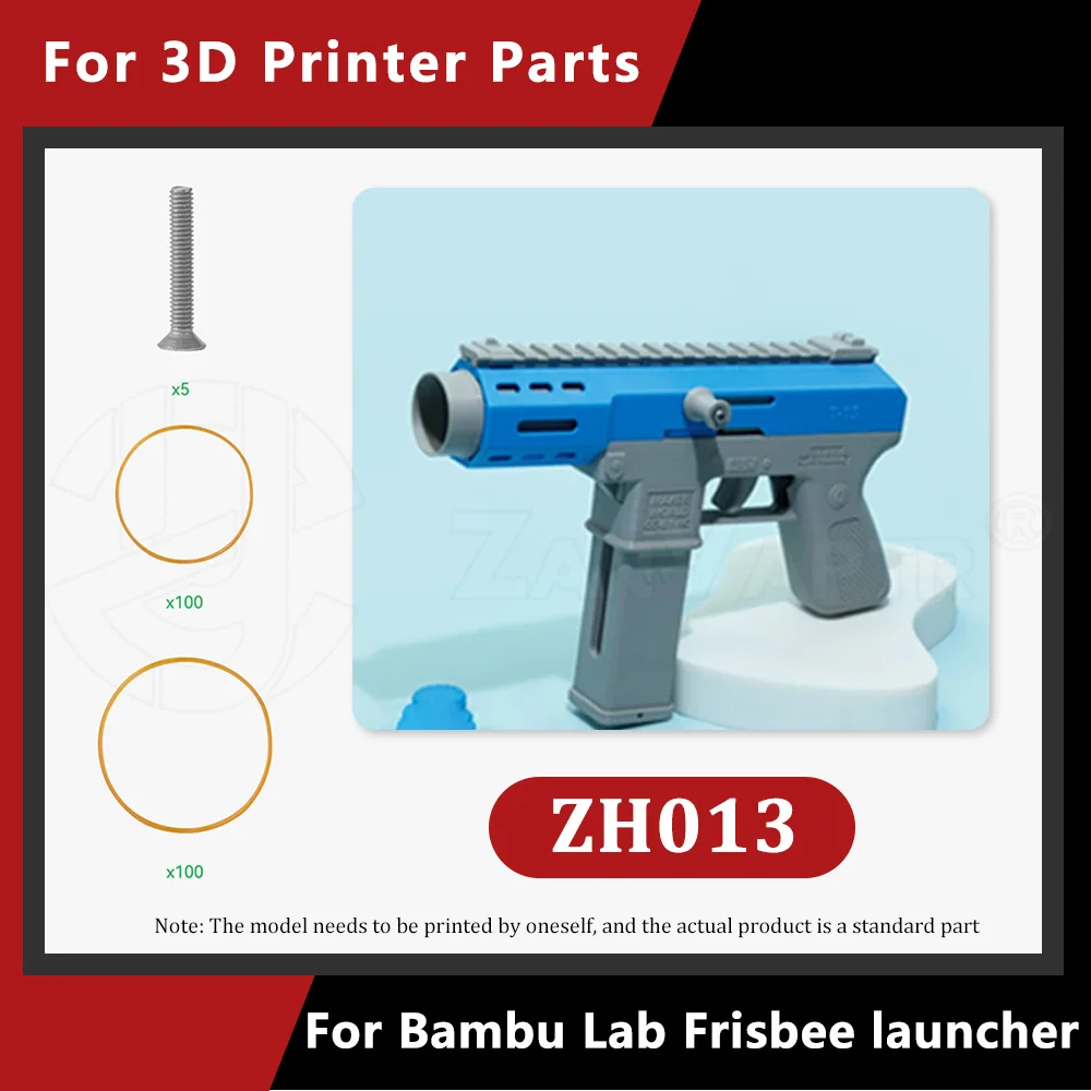 

Для Bambu Lab Frisbee пусковая установка ZH013 DIY креативная модель компоненты TEC-9 дисковый шутер 3D принтер