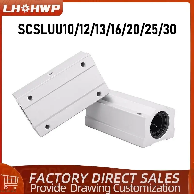 Linear Motion Bearing Housing Slide Table Base Extended Box-Type Block SCS8LUU SCS10LUU SCS12LUU SCS20LUU SCS16LUU SCS25LUU