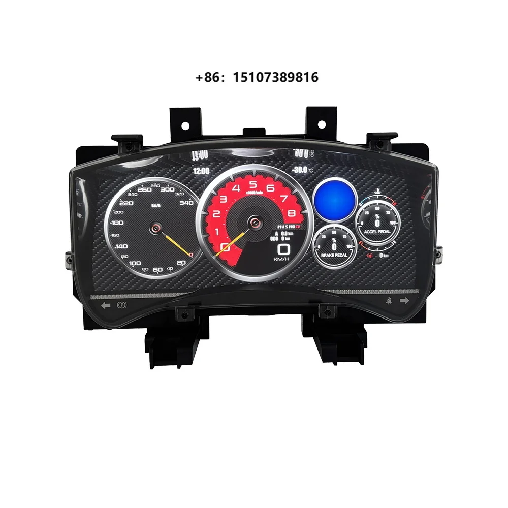 Baoshang LCD Digital Cluster Dashboard Virtual Cockpit for Nissan GTR 2009-2017 LCD Instrument Panel Car Speed Meter Panel