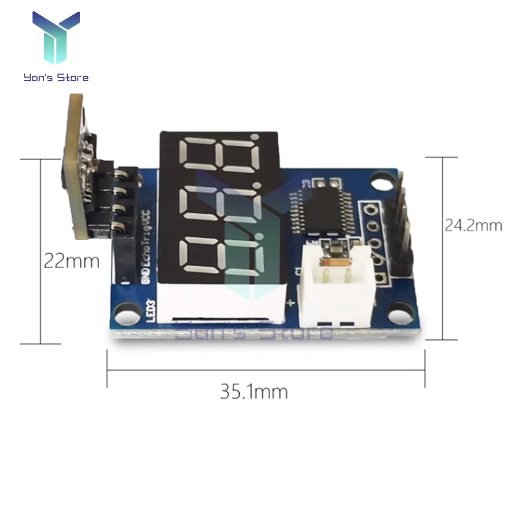 1Pc Ultrasonic Sensor VL53LOX LED Display Ultrasonic Wave Detector Ranging Module Distance Transducer Sensor For Arduino 3.3V-5V