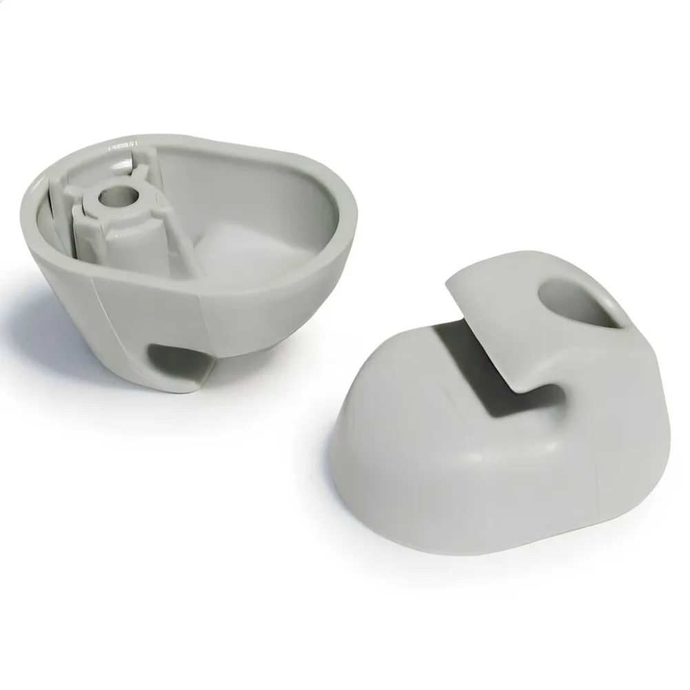Gray Sun Visor Clips 2PCS for Kenworth and For Peterbilt Trucks Compatible with OEM Part Numbers F01377-2 S16-1023-661 - view 3