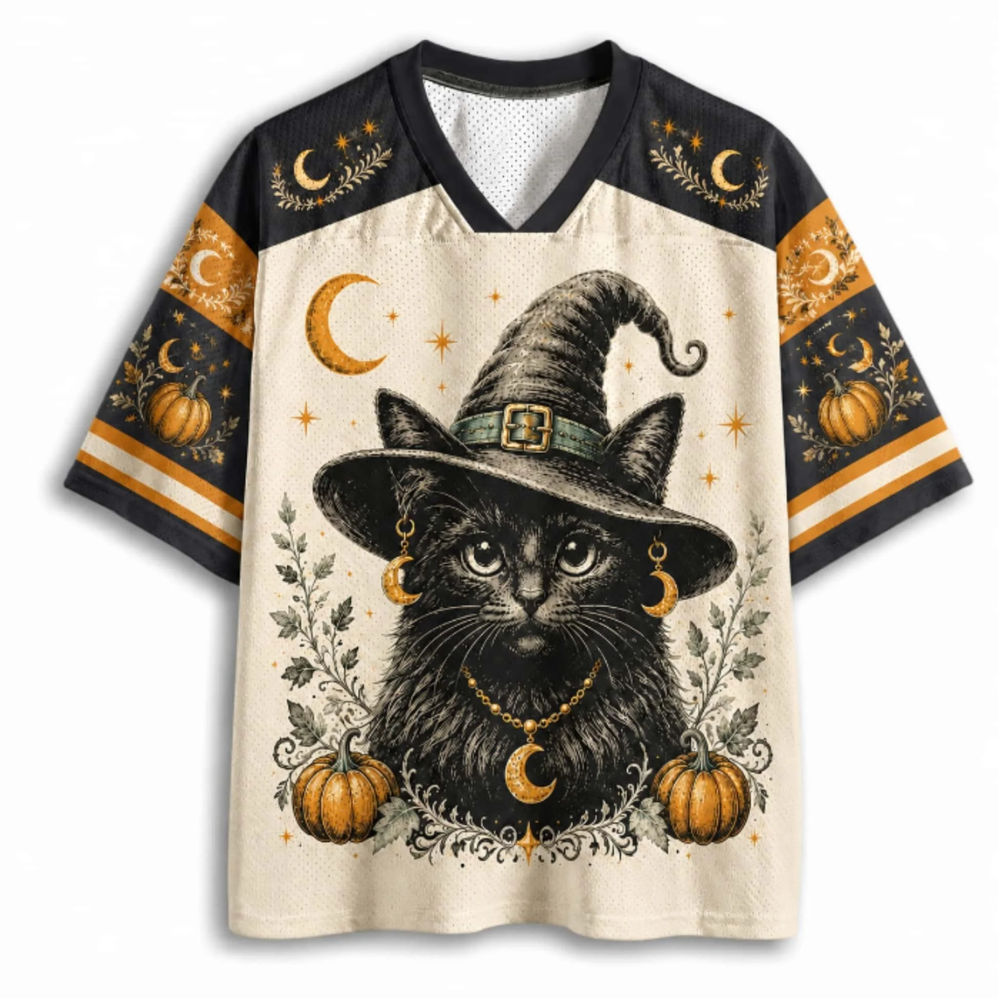 Retro Maillard Halloween Robe Sugar Witcher Raccoon Cat Series Children Adult Parent Child Couple Short Sleeve Holiday Gift