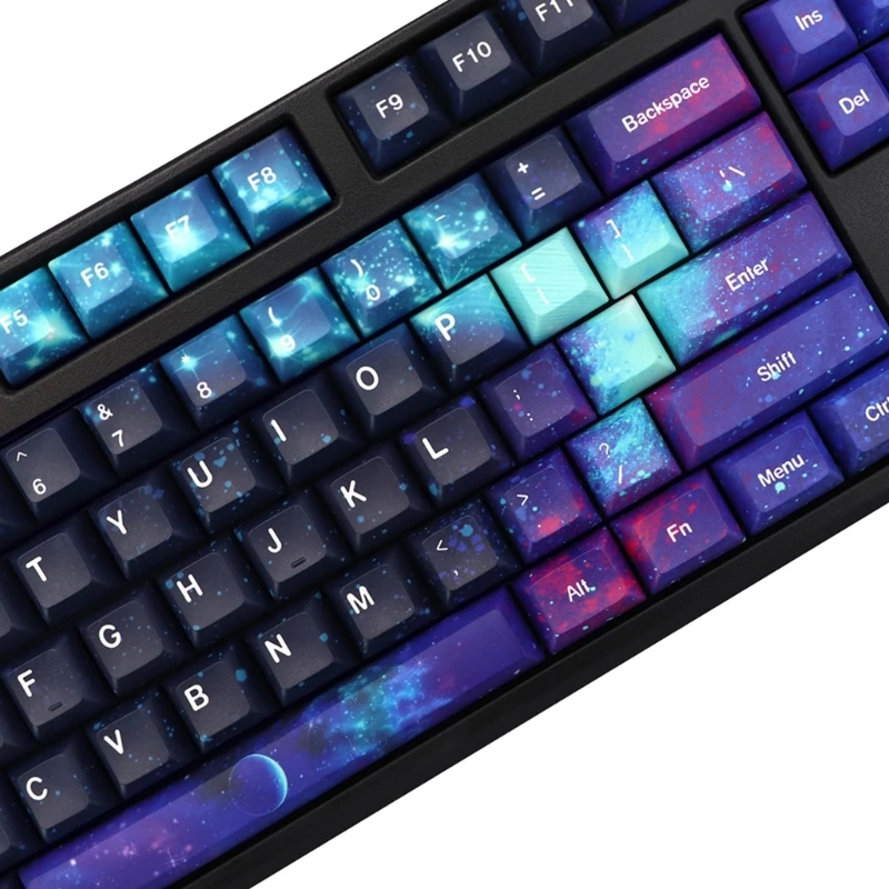 Unique 139 PBT Keycaps Gaming Keyboards KCA Keycaps Ergonomic Design PBT Keycaps Set for 61/64/68/75/87 Keyboard