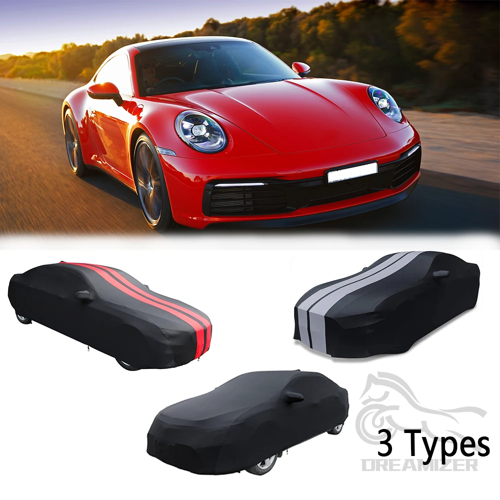 Velvet Full Car Body Cover Dust-proof Protection Cover For Porsche 911 718 992 928 Boxster Cayman Carrera For Any Model Of Car