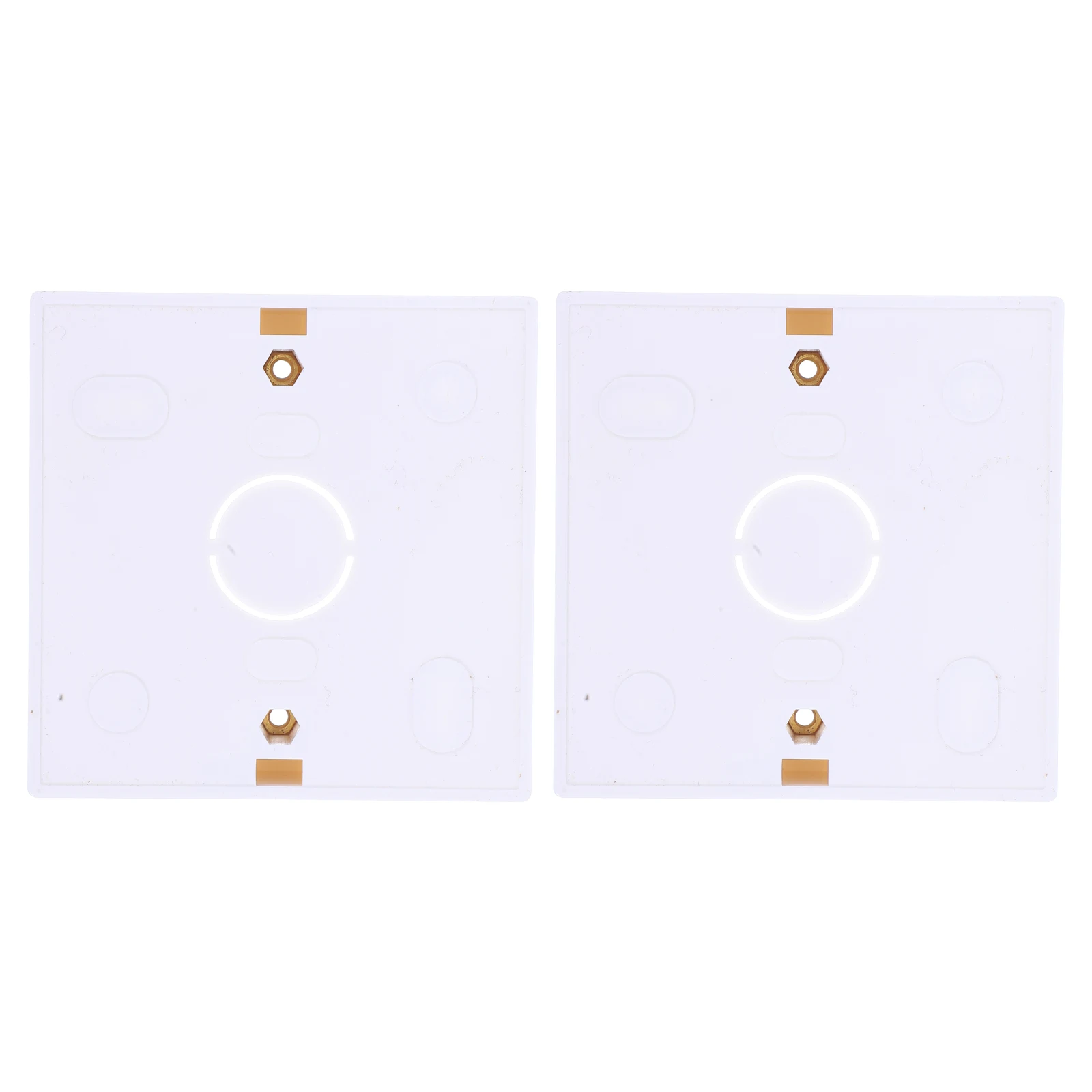 

2Pcs 86Type British Socket Box Durable Material Easy Installation Electric Outlet Wall Cover Waterproof Switch Box Light Sockets
