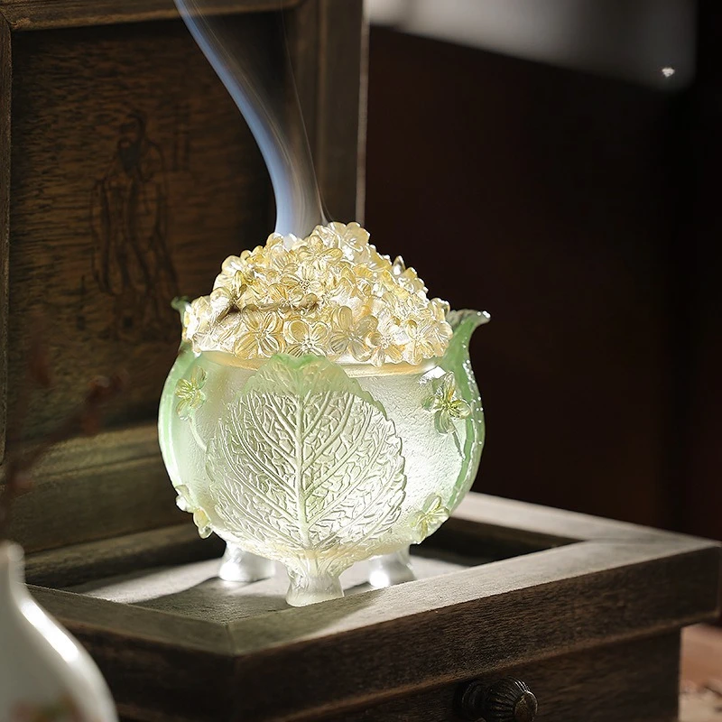 Incense burner, household sandalwood incense burner, tea ceremony ornament