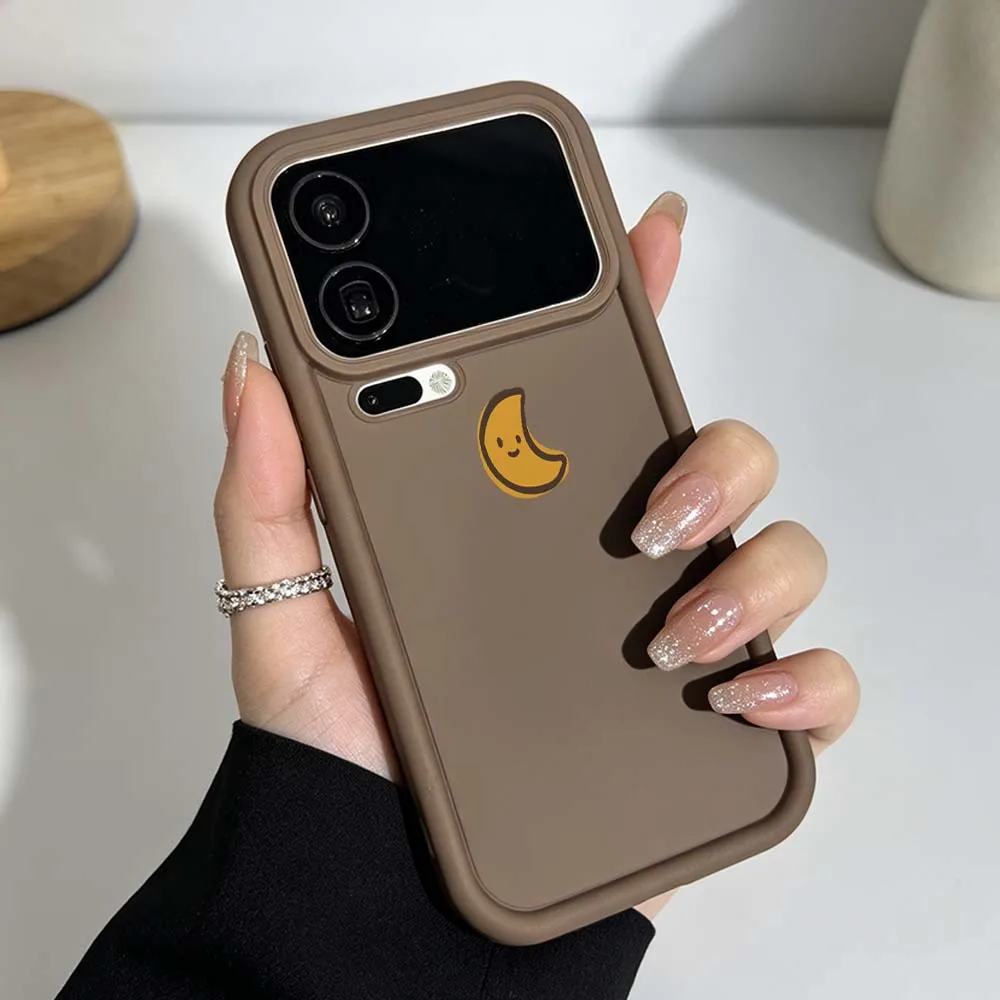 Fun Cartoon Sun Moon For Xiaomi Mi 17 15 14 13 12 11 14T 13T 9T 12S Pro Max Lite Eye Ladder Phone Case Cover