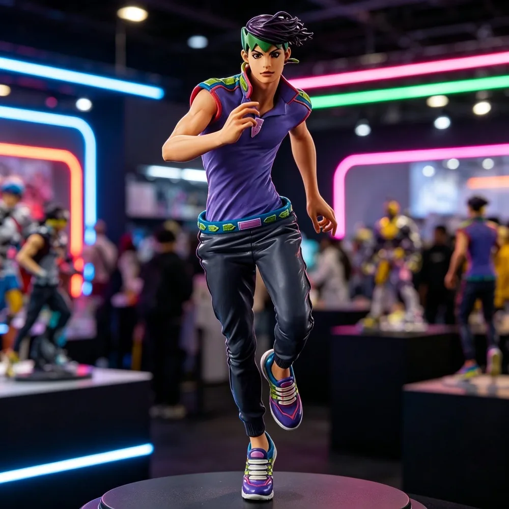 Figura de Anime de 28 cm de JoJo's Venture, Figura de Acción de Rohan Kishibe, Estatua de PVC, Adorno Coleccionable, Modelo de Juguete, Regalos
