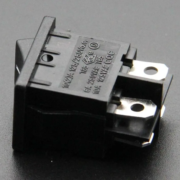 Original Taiwan R13-73 4-pin 2-speed boat switch with light water dispener printer switch 21*15mm 6A250V