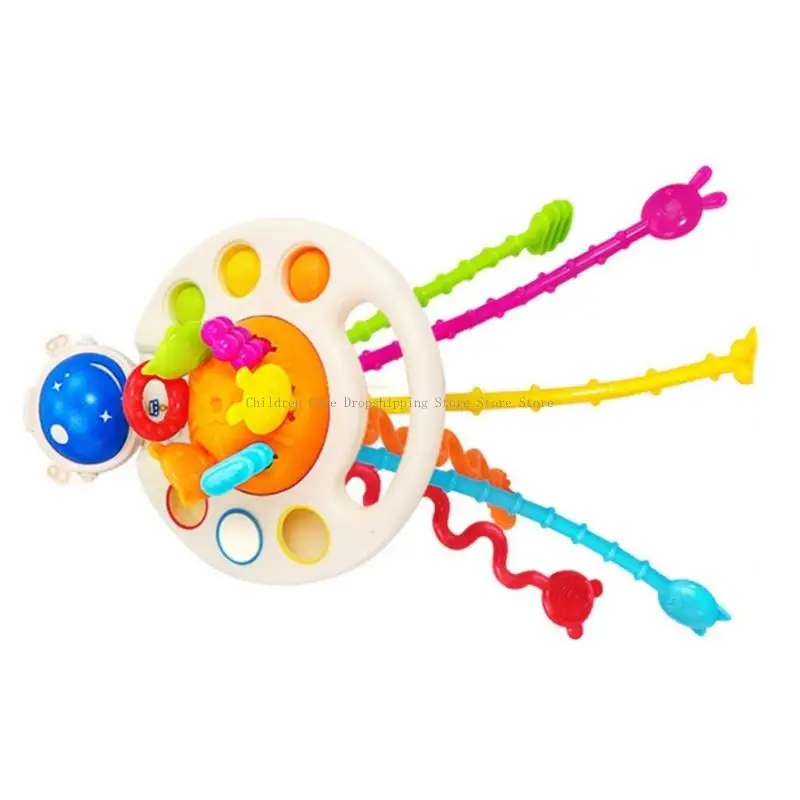 여행 및 가정용으로 이상적인 모터 연습을위한 밝은 플라스틱 감각 장난감