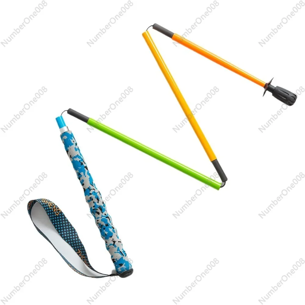 توريد عصا المشي خفيفة الوزن للغاية من ألياف الكربون بخمسة أقسام قابلة للطي للتسلق على الطرق الوعرة