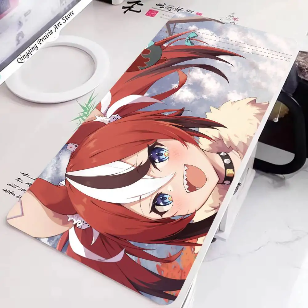 Anime H-Hakos Baelz Mousepad Non-slip Suitable For Office Computers Laptops E-sports Game Desk Mats XXL Keyboard