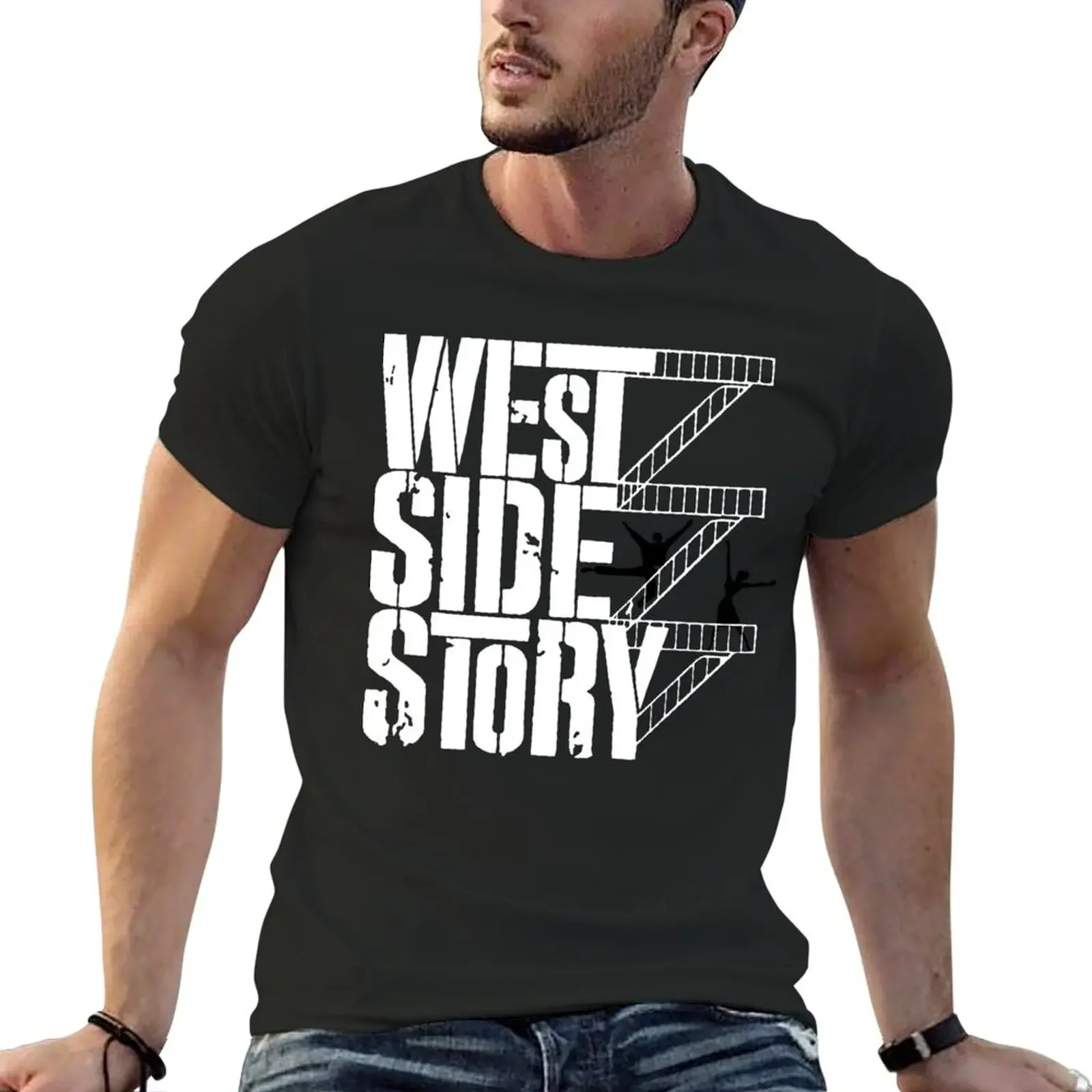 

West Side Story Classic Guys Unisex Tee Logo Cheap T-Shirt street wear plus size clothes blacks sublime shirts men graphic